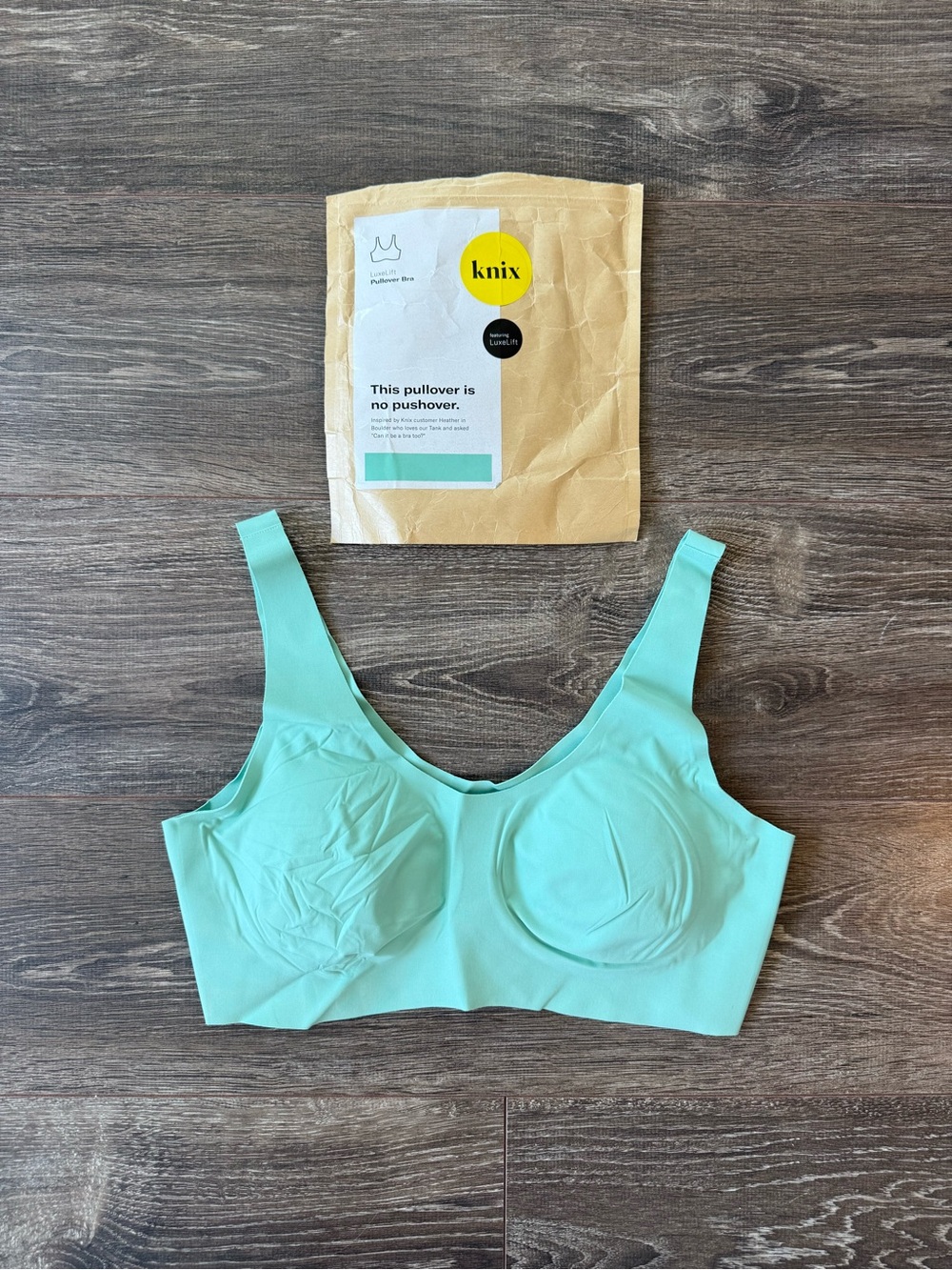 knix luxelift Pullover Bra in Mint